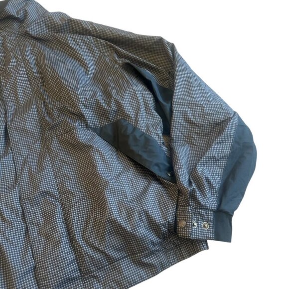 DryJoys by FootJoy Grey Black Houndstooth Windbreaker Jacket Size XL Men's - Picture 6 of 13